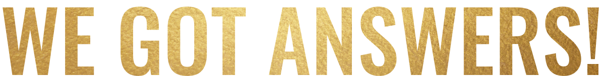 We Got Answer Text Image